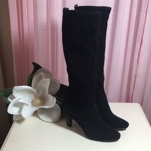 Coach Mina Black Stretch heeled knee boots 6.5